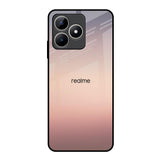 Golden Mauve Realme C53 Glass Back Cover Online
