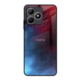 Smokey Watercolor Realme C53 Glass Back Cover Online