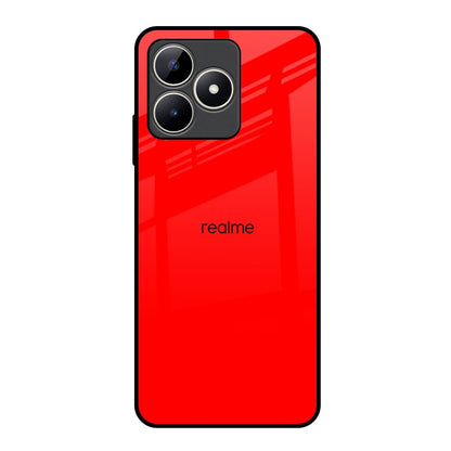 Blood Red Realme C53 Glass Back Cover Online