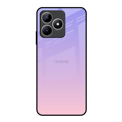 Lavender Gradient Realme C53 Glass Back Cover Online