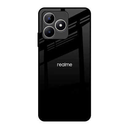 Jet Black Realme C53 Glass Back Cover Online