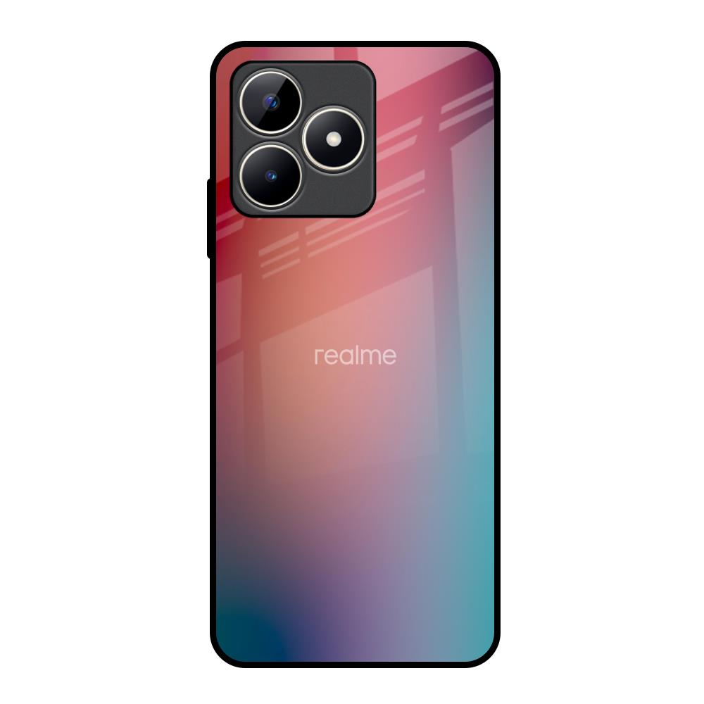 Dusty Multi Gradient Realme C53 Glass Back Cover Online