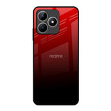 Maroon Faded Realme C53 Glass Back Cover Online