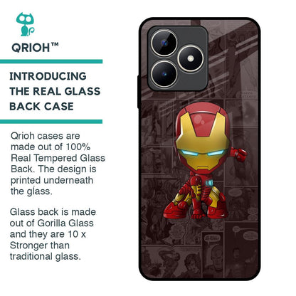 Angry Baby Super Hero Glass Case for Realme C53