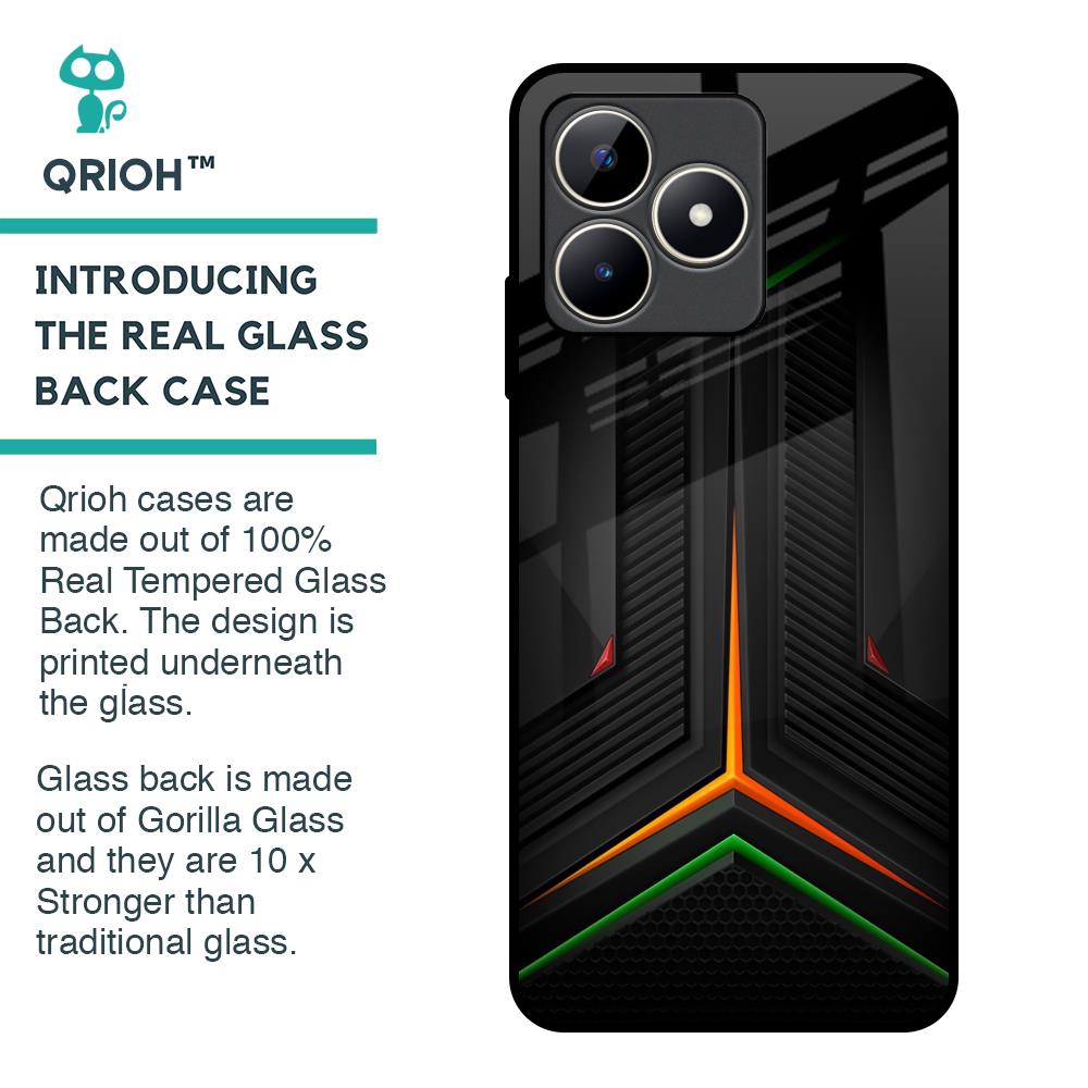 Modern Ultra Chevron Glass Case for Realme C53