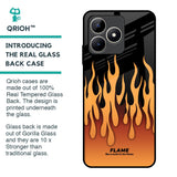 Fire Flame Glass Case for Realme C53