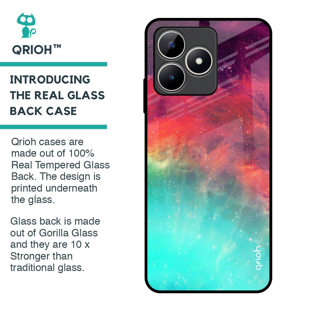 Colorful Aura Glass Case for Realme C53