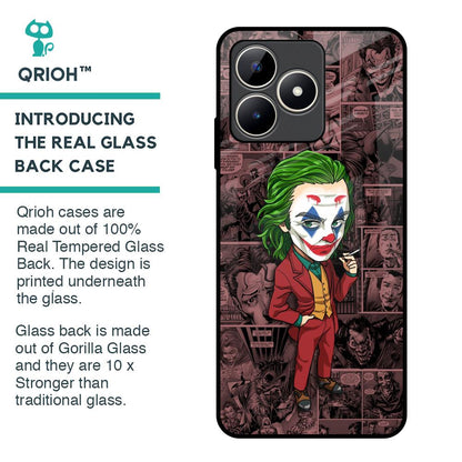 Joker Cartoon Glass Case for Realme C53