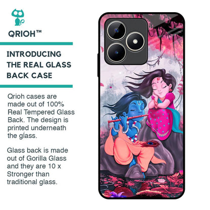 Radha Krishna Art Glass Case for Realme C53