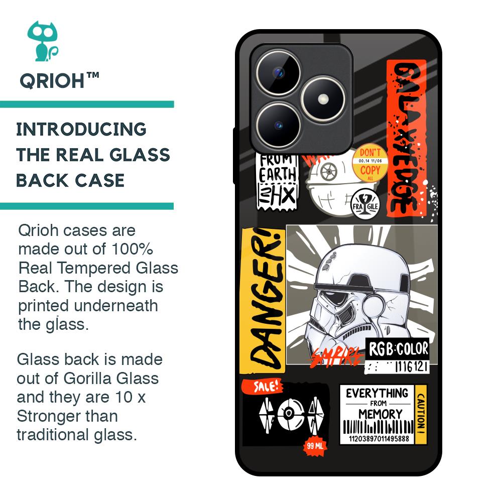 Galaxy Edge Glass Case for Realme C53