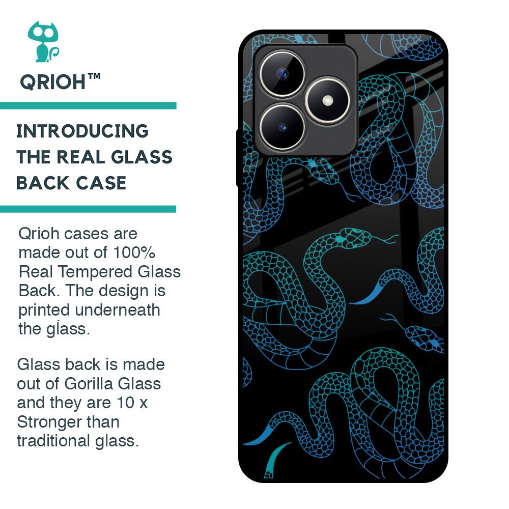 Serpentine Glass Case for Realme C53