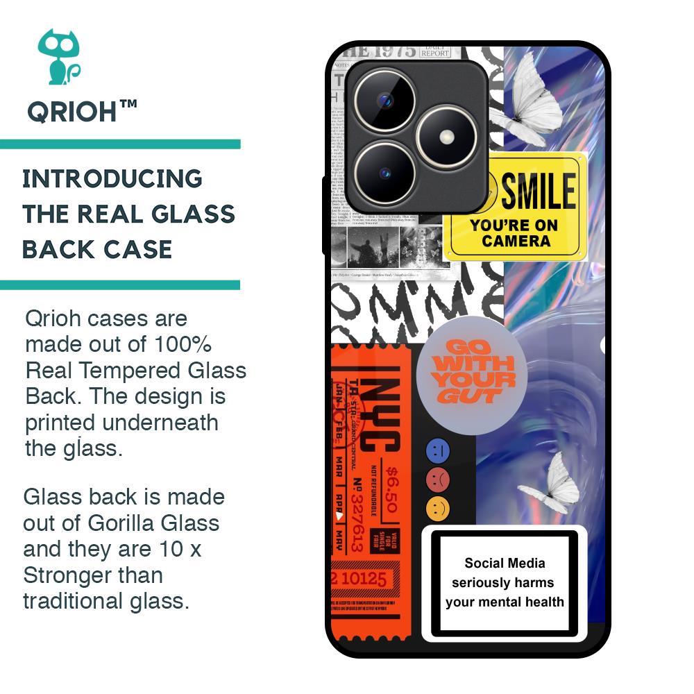 Smile for Camera Glass Case for Realme C53