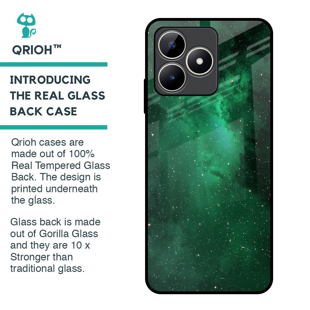 Emerald Firefly Glass Case For Realme C53