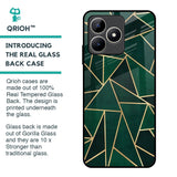 Abstract Green Glass Case For Realme C53
