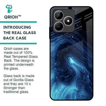 Dazzling Ocean Gradient Glass Case For Realme C53