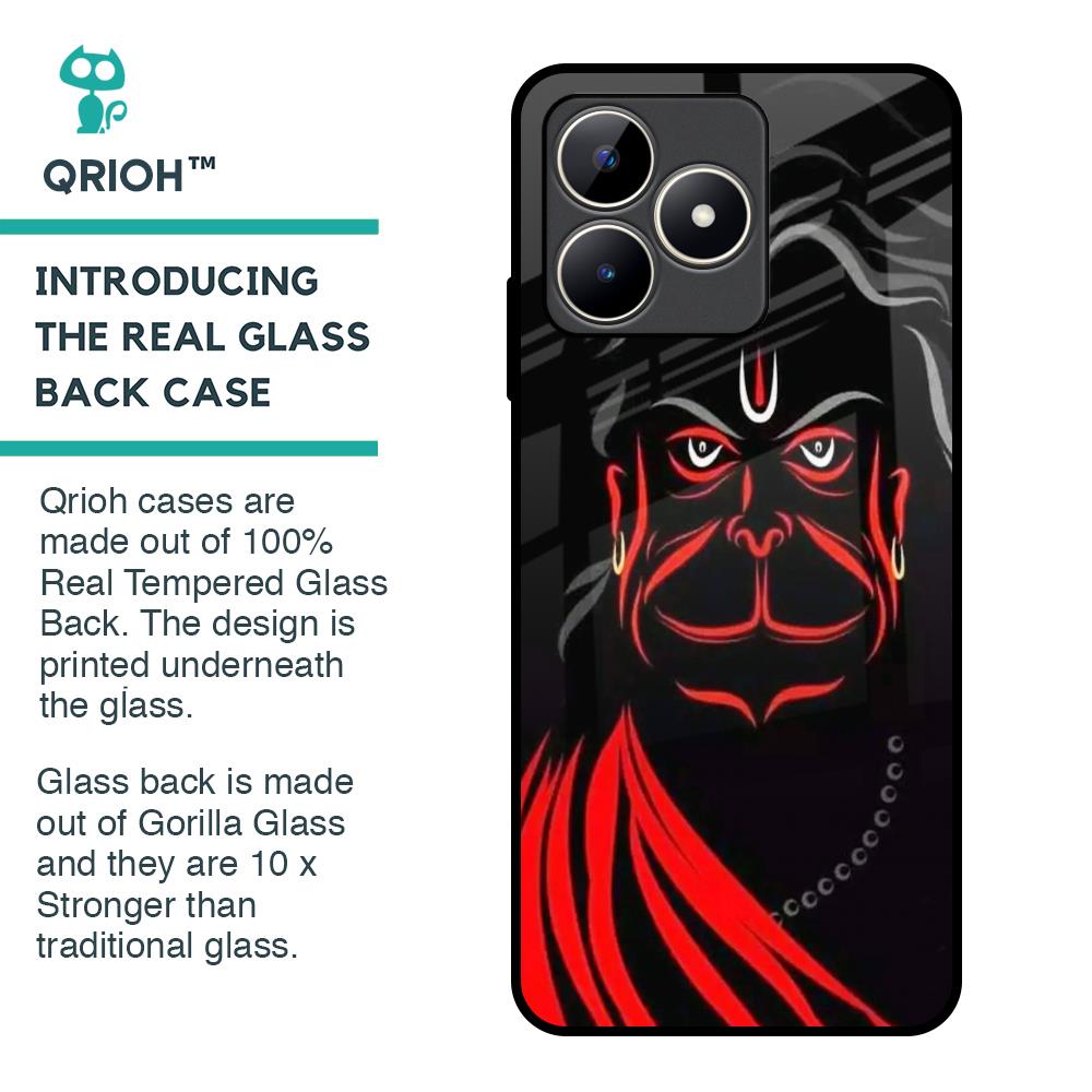 Lord Hanuman Glass Case For Realme C53