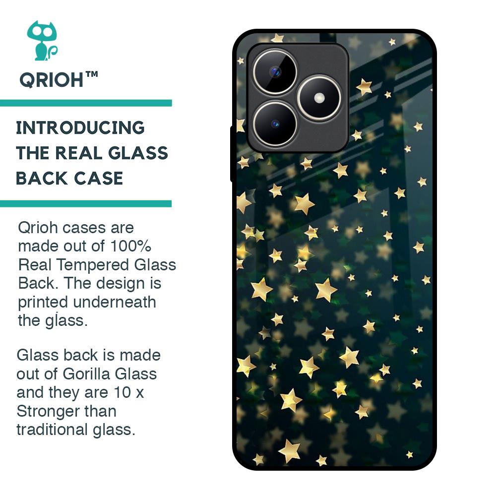 Dazzling Stars Glass Case For Realme C53