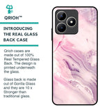 Diamond Pink Gradient Glass Case For Realme C53