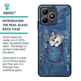 Kitty In Pocket Glass Case For Realme C53
