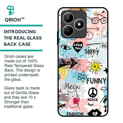 Just For You Glass Case For Realme C53