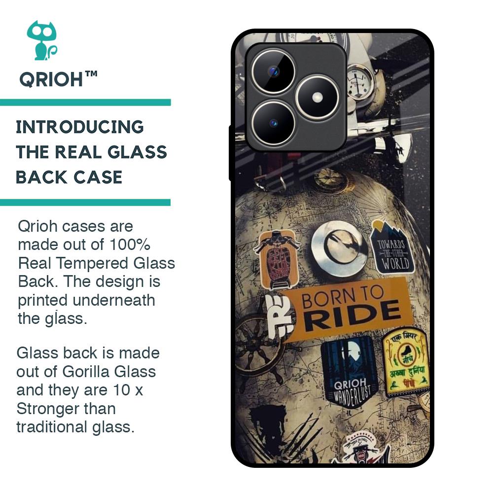 Ride Mode On Glass Case for Realme C53