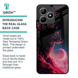 Moon Wolf Glass Case for Realme C53
