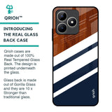 Bold Stripes Glass Case for Realme C53
