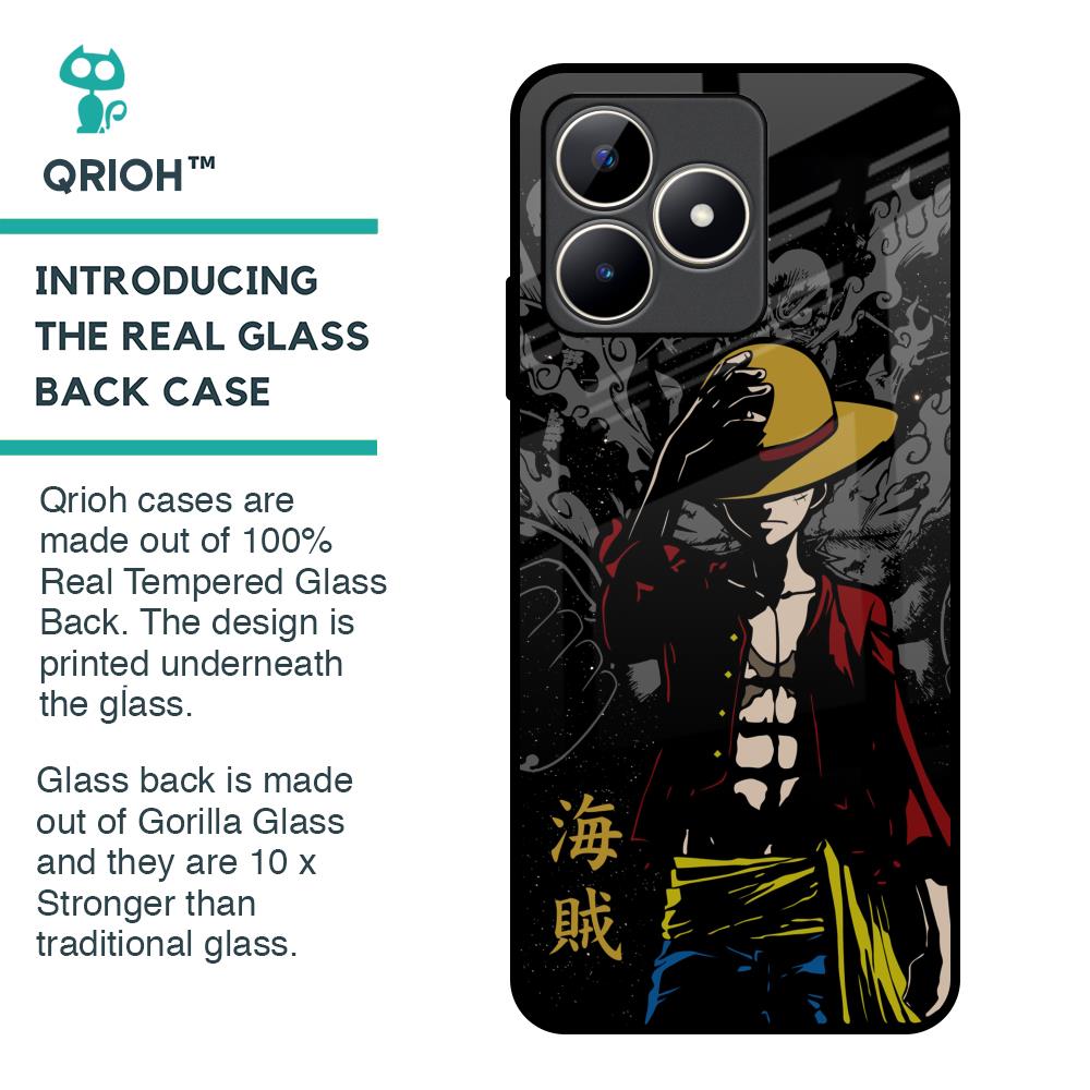 Dark Luffy Glass Case for Realme C53
