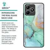 Green Marble Glass Case for Realme C53
