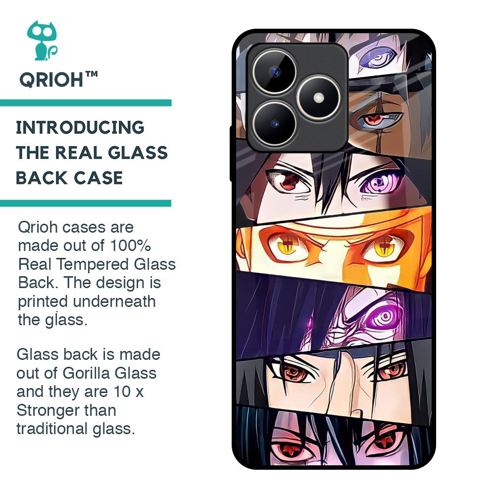 Anime Eyes Glass Case for Realme C53