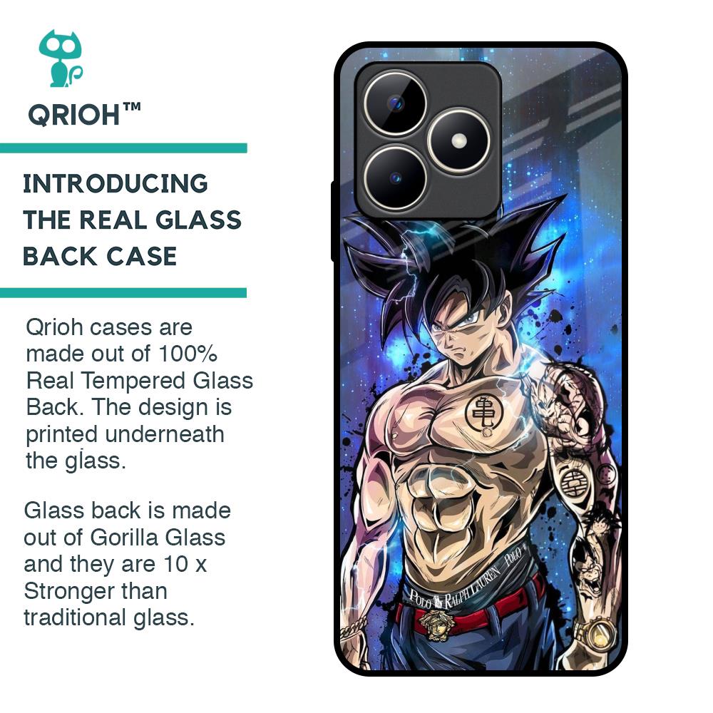 Branded Anime Glass Case for Realme C53