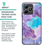 Alcohol ink Marble Glass Case for Realme C53