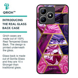 Electroplated Geometric Marble Glass Case for Realme C53