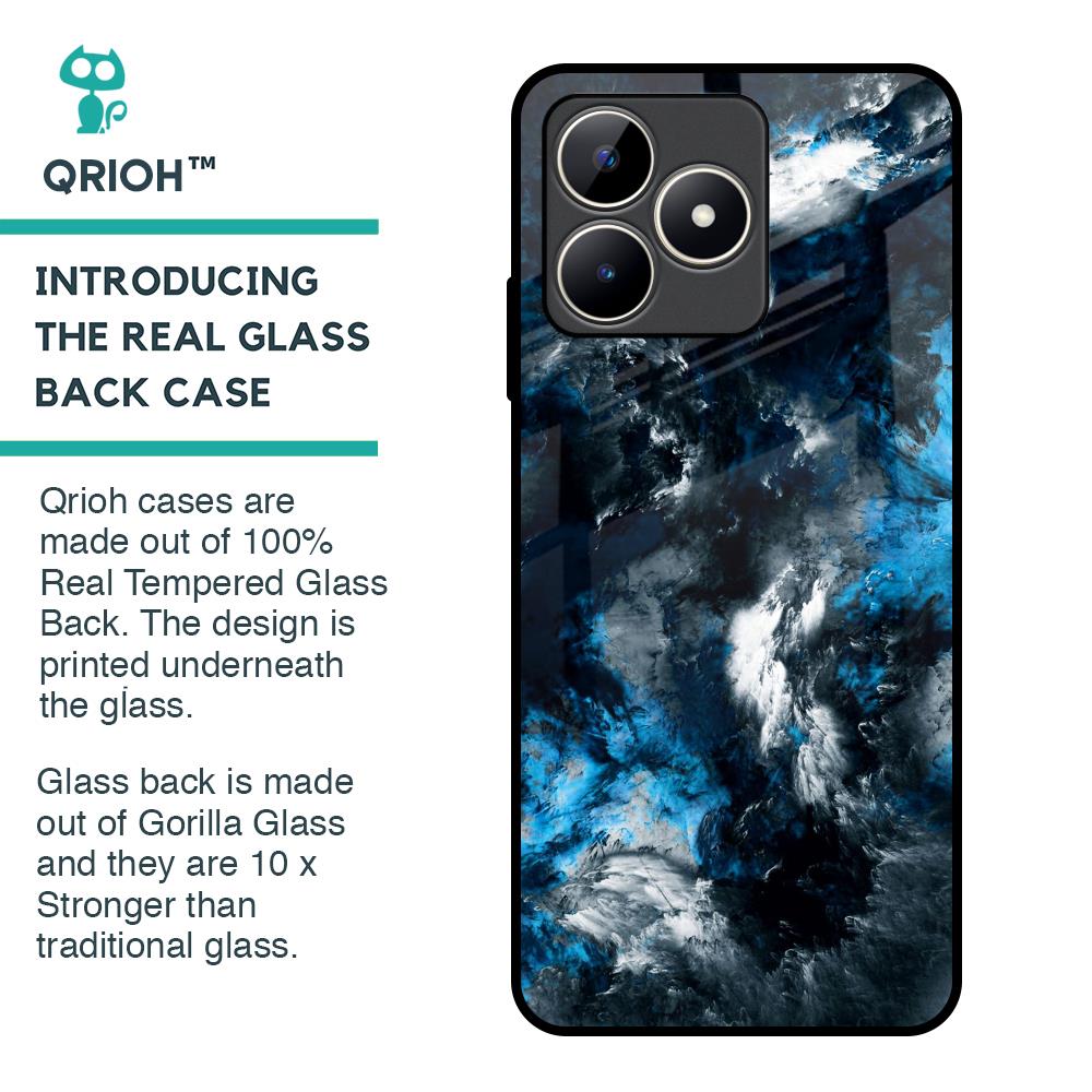 Cloudy Dust Glass Case for Realme C53