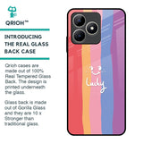 Lucky Abstract Glass Case for Realme C53