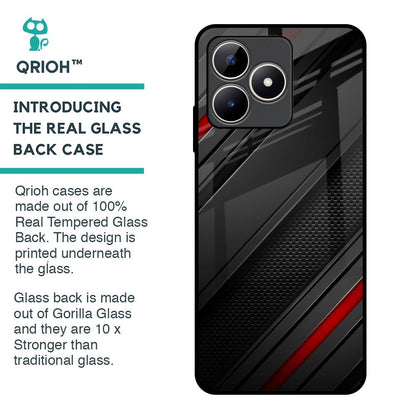 Modern Abstract Glass Case for Realme C53