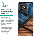 Wooden Tiles Glass Case for Realme C53