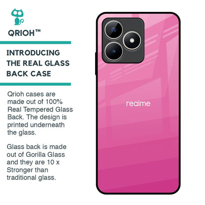 Pink Ribbon Caddy Glass Case for Realme C53