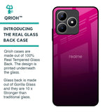 Purple Ombre Pattern Glass Case for Realme C53