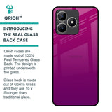 Magenta Gradient Glass Case For Realme C53