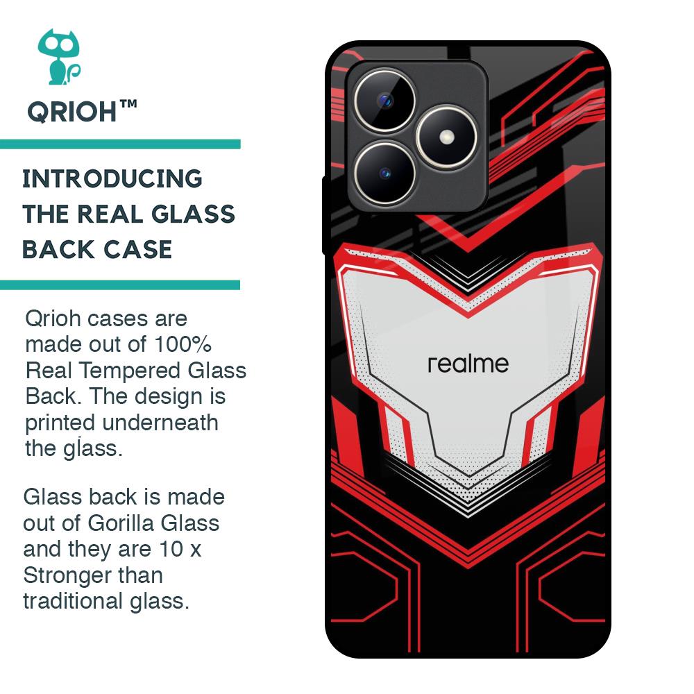 Quantum Suit Glass Case For Realme C53