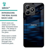 Blue Rough Abstract Glass Case for Realme C53