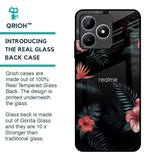 Tropical Art Flower Glass Case for Realme C53