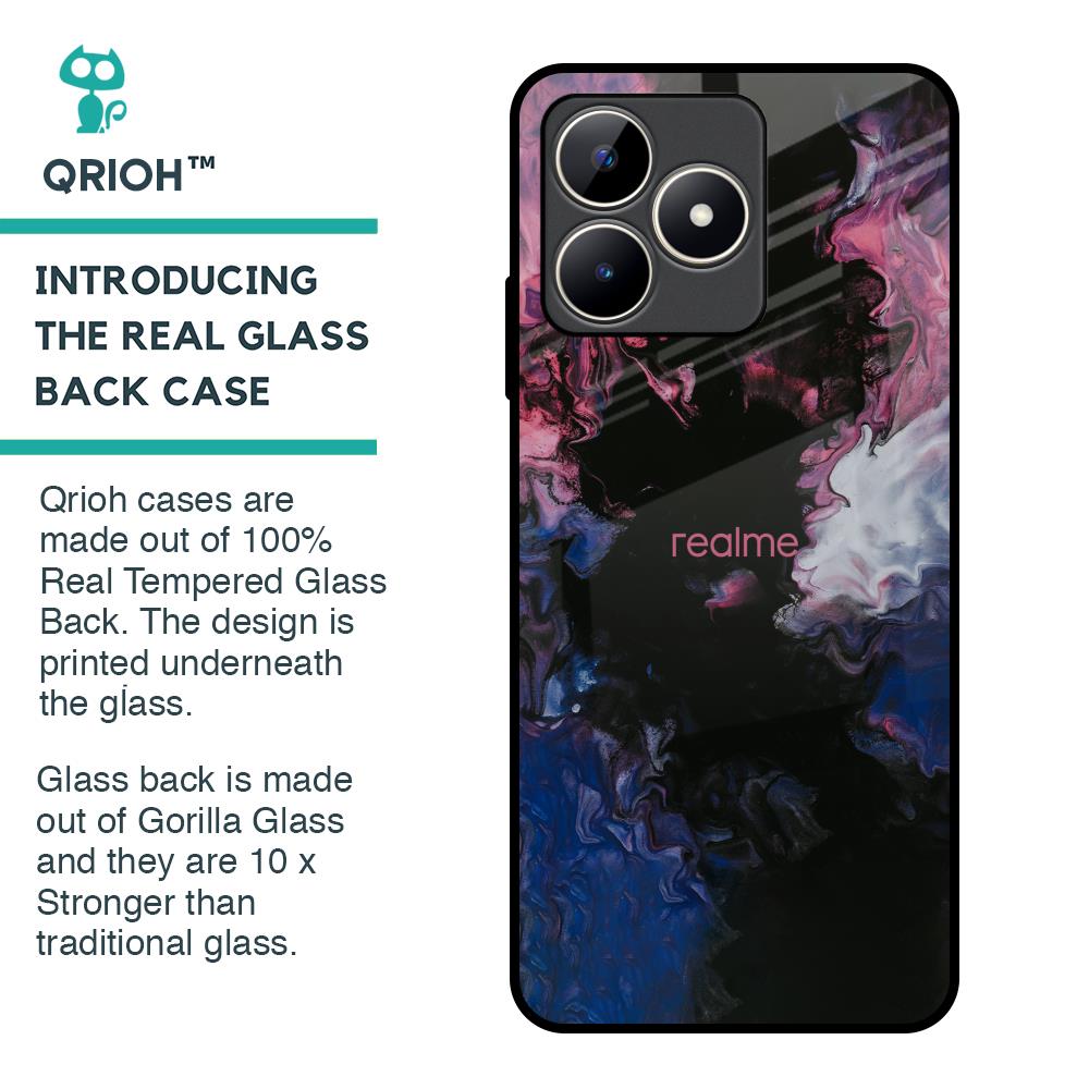 Smudge Brush Glass case for Realme C53