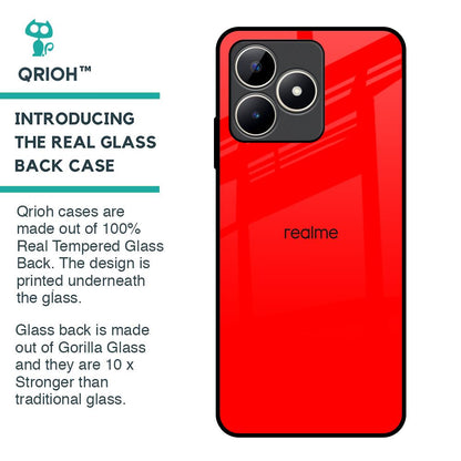 Blood Red Glass Case for Realme C53