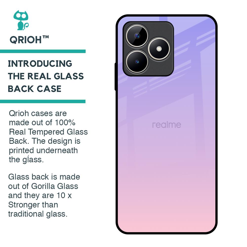 Lavender Gradient Glass Case for Realme C53