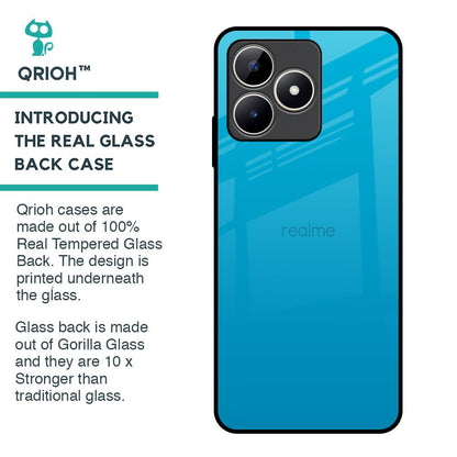 Blue Aqua Glass Case for Realme C53