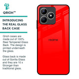 Blood Red Glass Case for Realme C53