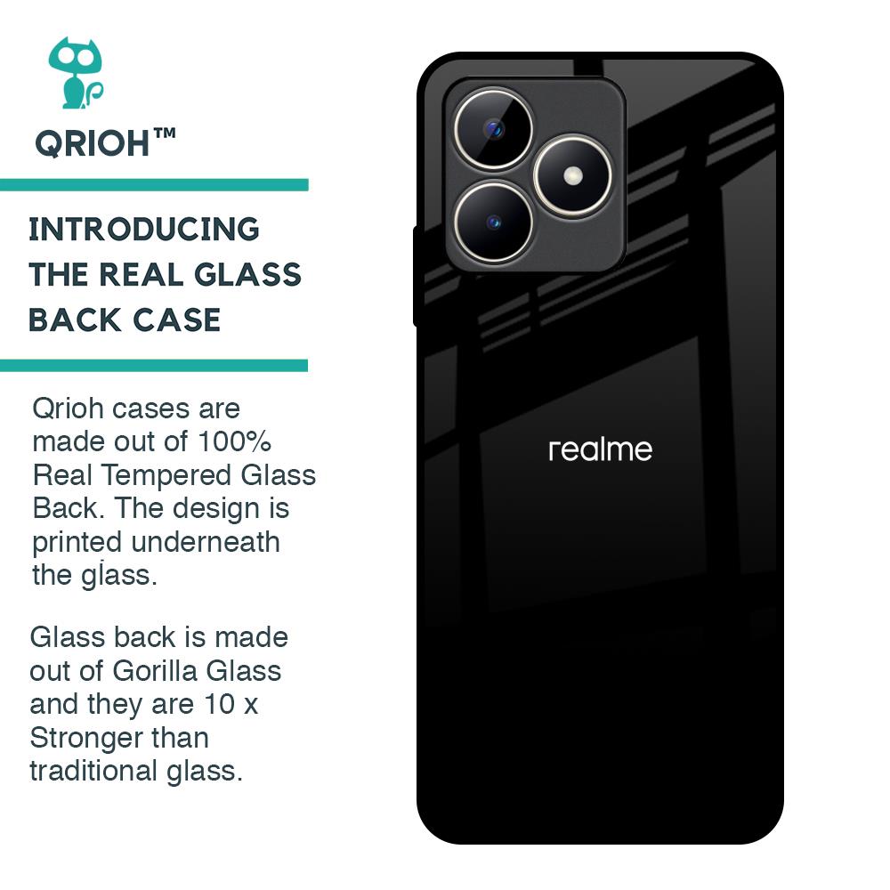 Jet Black Glass Case for Realme C53