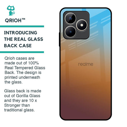 Rich Brown Glass Case for Realme C53